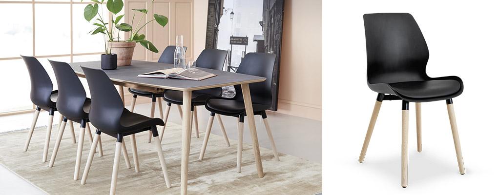 Nemo spisebordsstole til stort spisebord
