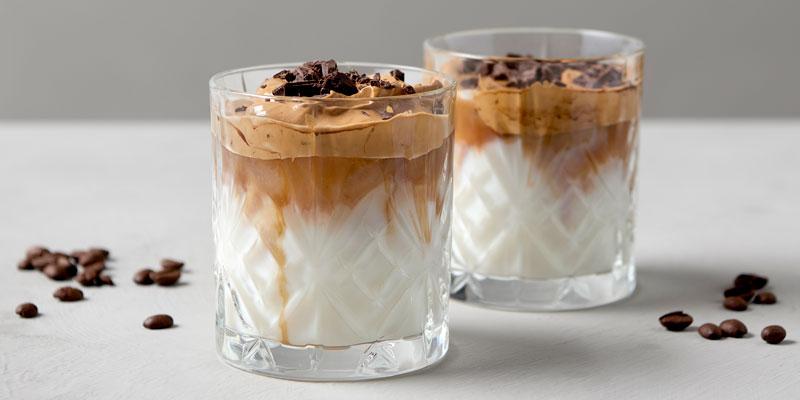 Det færdige resultat - en lækker kaffe